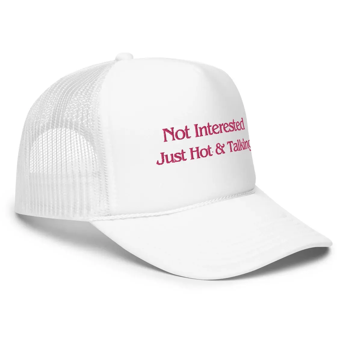 Various Color Foam Trucker Hat Unisex 5-Panel Curved Brim High Quality Medium Profile Polyester Fabric Foam Trucker Hat 5