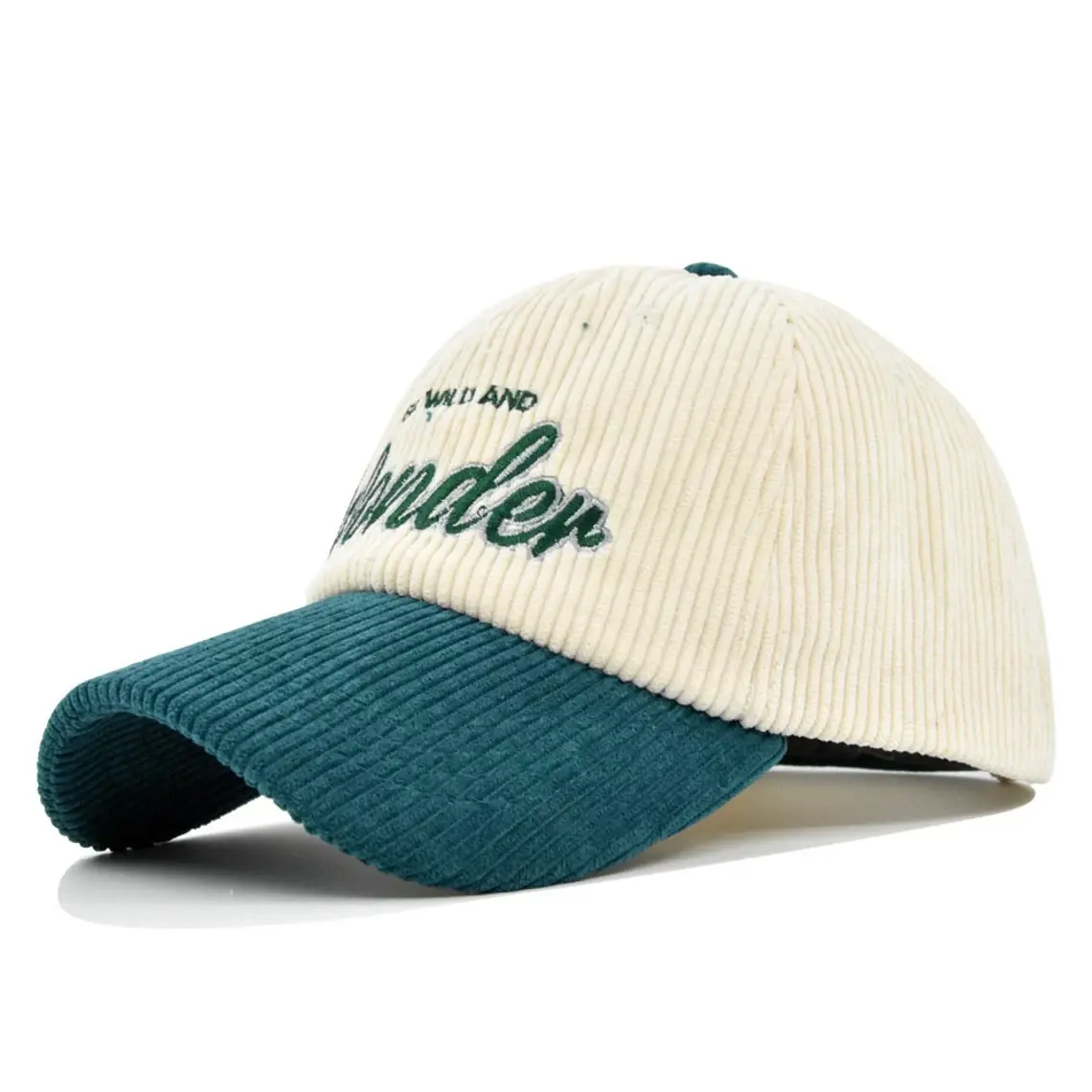 Velvet Fabric 2D Embroidery 6-Panel Curved Brim High Quality Low Profile Unstructured Fashion and Sporty Style Baseball Cap 4