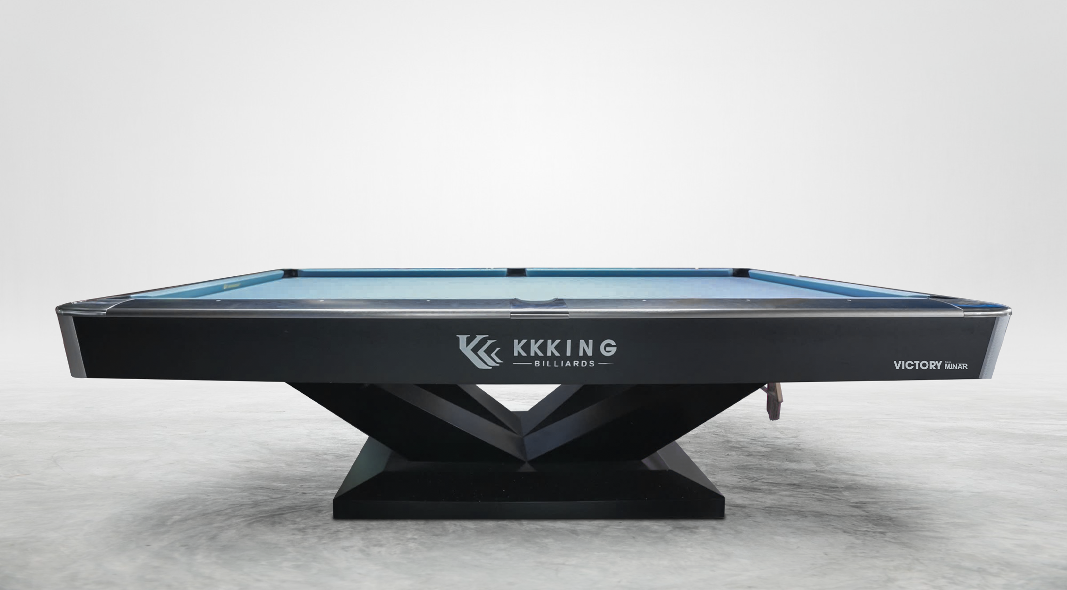 Victory Edition 9 Foot Pool Table with Slate Bed Ball Return System and Billiard Cue Kit Included 4