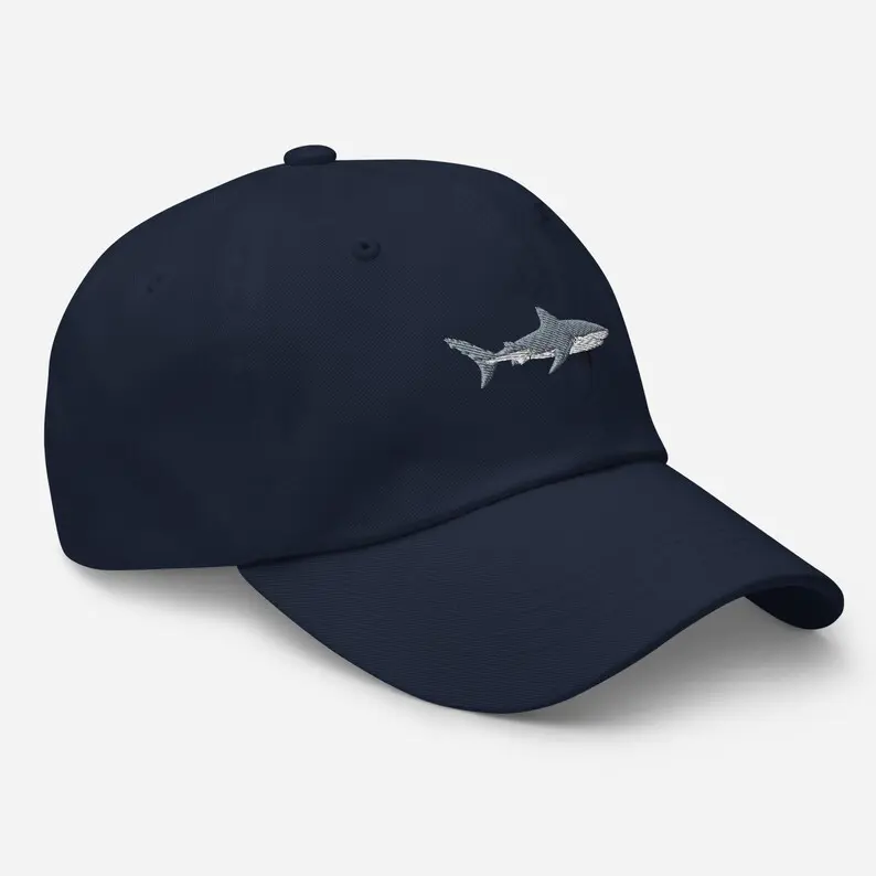 Vietnam Factory Made Adjustable Fit Baseball Caps Fish Embroidery Hat High Quality Gorras For Casual Travel Ocean Lovers L01 3