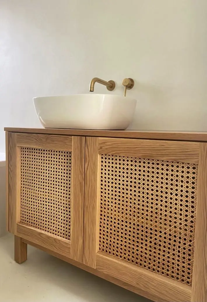 Vietnam Handicraft Craft Hexagonal Rattan Cane Webbing Top Quality Furniture Handmade DIY Rattan Webbing Roll Home Decor 5