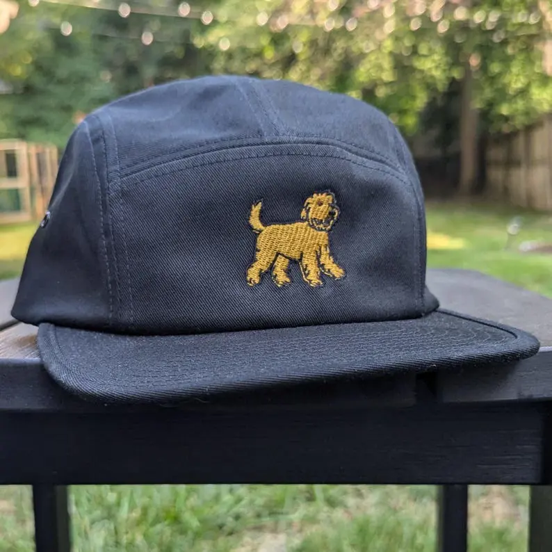 Vietnam Made 5 Panel Camper Caps Custom Dog Embroidered Logo Adjustable Snapback Hat For Men Women Outdoor Running Promotion L01 3