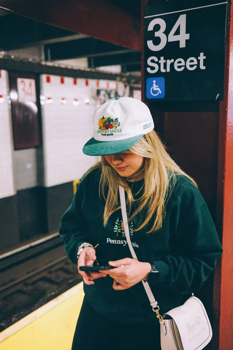 Vietnam Made Corduroy Two Tone Snapback Cap OEM Custom Logo Side Panel Gorras For Casual Travel Summer Vibe Fruit Lovers L01 5