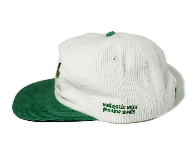 Vietnam Made Corduroy Two Tone Snapback Cap OEM Custom Logo Side Panel Gorras For Casual Travel Summer Vibe Fruit Lovers L01 3