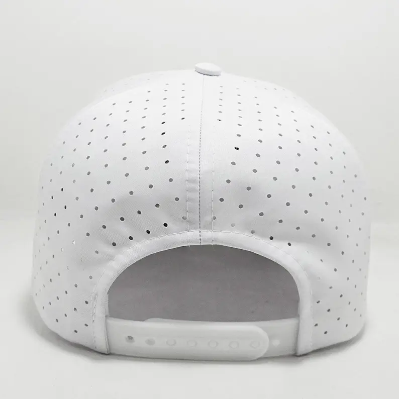 Vietnam Made Custom 3D Embroidered Baseball Caps With Rope Detail Breathable Cut Holes Hat For Casual Outdoor Style Promotion L1 7