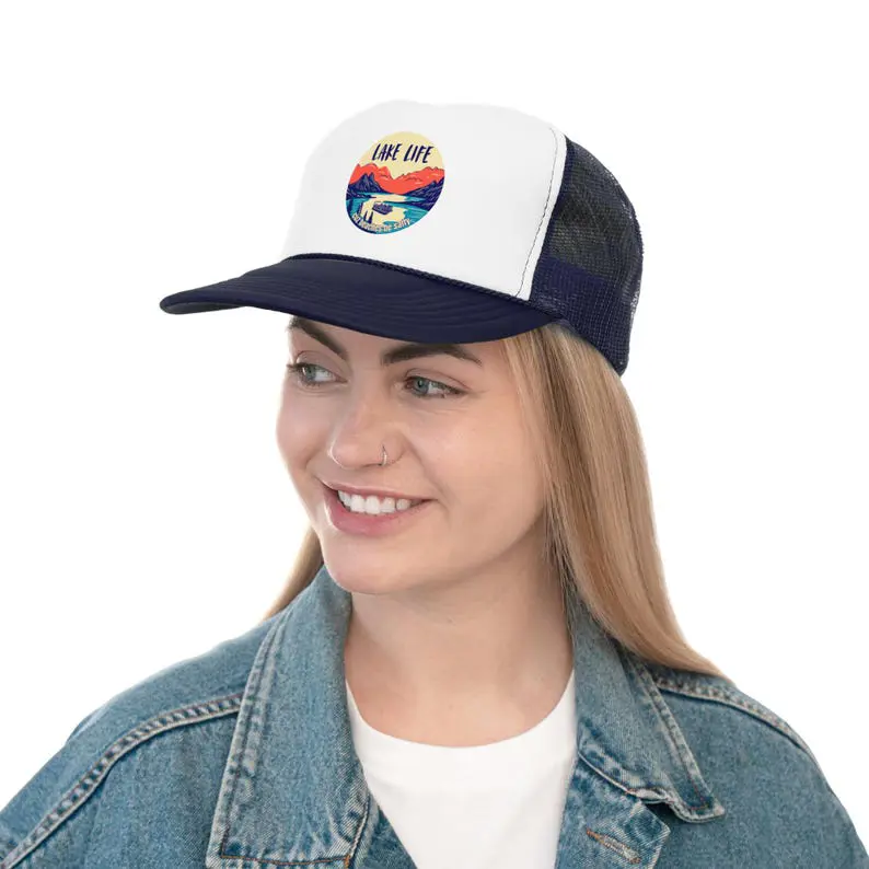 Vietnam Made Foam Trucker Hat With Printing Logo Mesh Back Snapback Adjustable Cap For Men Women Outdoor Branding Promotion L01 6