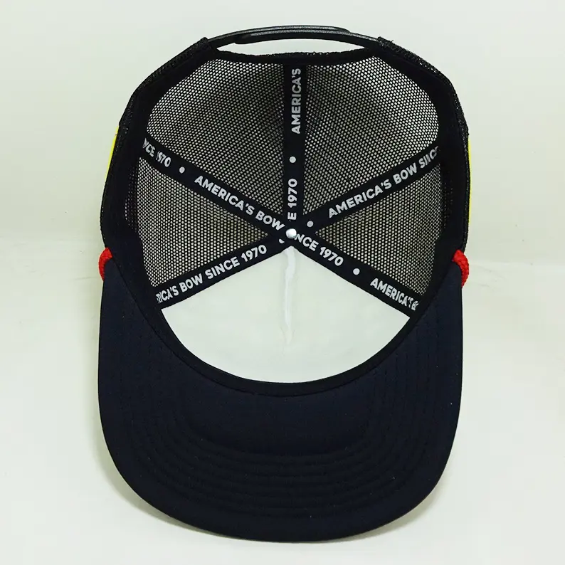 Vietnam Made Rope Trucker Hat Personalized Printing Logo Foam 5 Panel Caps Flat Brim Gorras For Men Women Casual Promotion L01 7