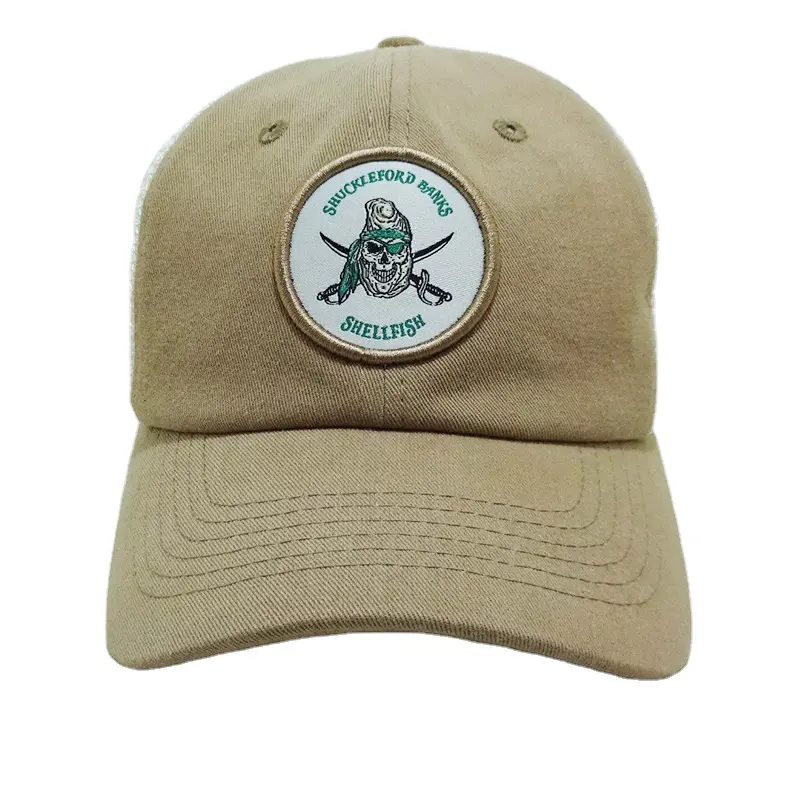 Vietnam Made Trucker Hat Funny Sea Raider Woven Patch Breathable Mesh Back Caps For Men Women Outdoor Casual Fishing Style L01 2