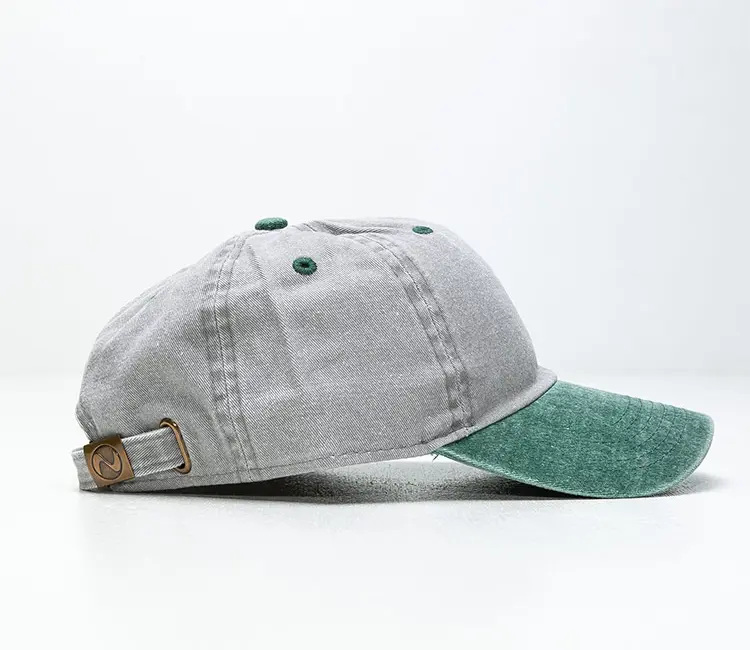 Vietnam Made Two Tone Baseball Caps Embroidered Washed Dad Hat Adjustable Strap Vintage For Men Women Outdoor Travel Sports L01 4