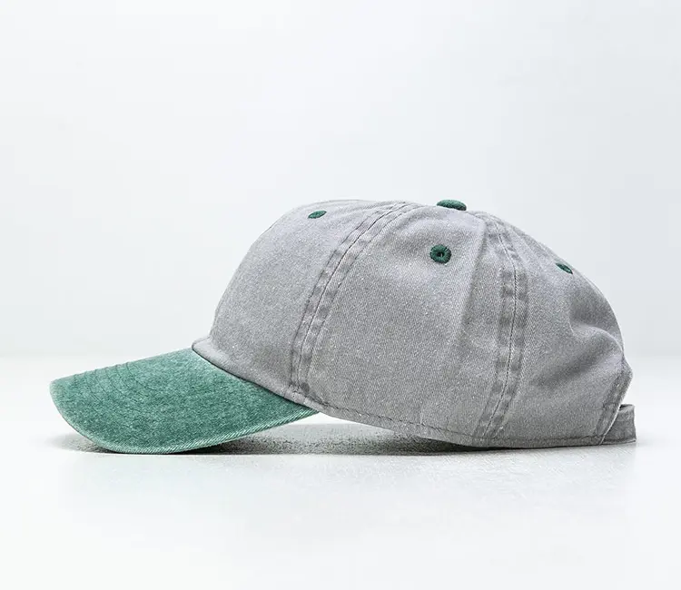 Vietnam Made Two Tone Baseball Caps Embroidered Washed Dad Hat Adjustable Strap Vintage For Men Women Outdoor Travel Sports L01 3
