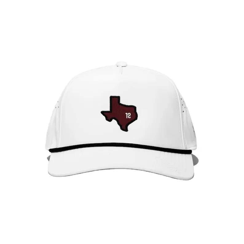 Vietnam Made Woven Patch Logo Baseball Hat Custom Breathable Cut Holes Cap With Rope Gorras For Men Women Sports Promotion L01