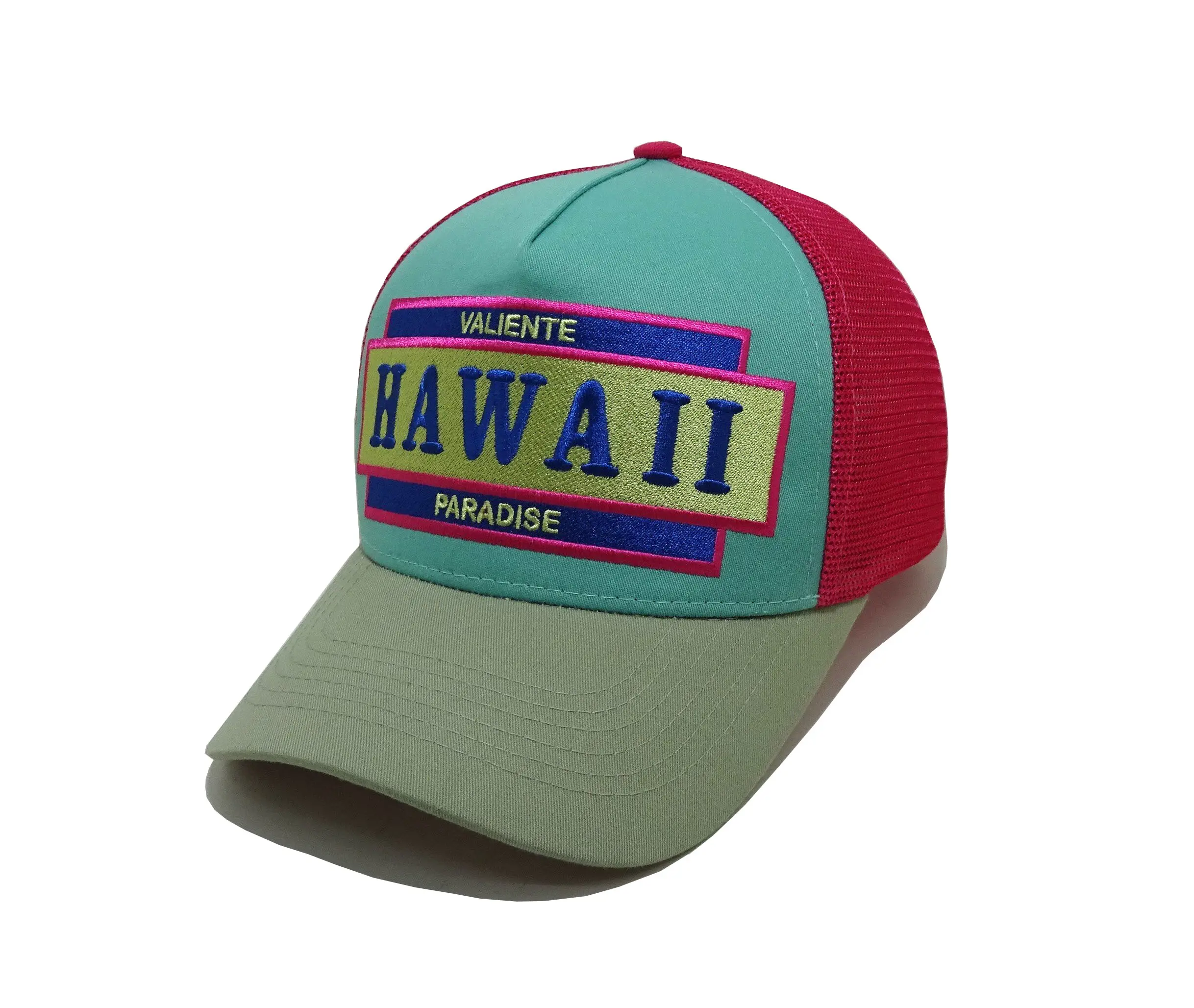 Vietnam Promotional Hat Color Custom Snapback Caps 5 Panels Customized Big Embroidery Patch Trucker Hats Custom Woven Patch