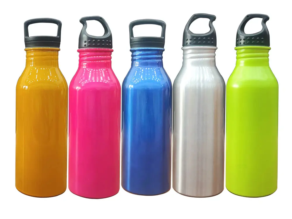 Vietnam Wholesale Aluminum Metal Bottles With Screw Cap Sport Water Flask Bottle Eco Friendly Durable Reusable Customized Colors 3