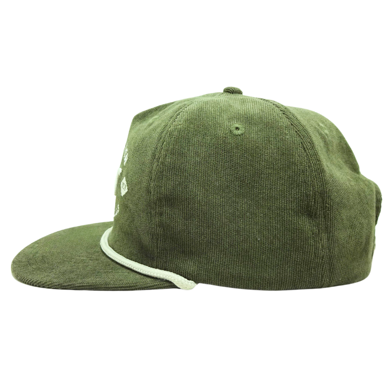 Vietnam Wholesale High Quality Custom Embroidered Rope Snapback Hats Corduroy Caps Adjustable Closure Design Inner Tape Cap L01 6
