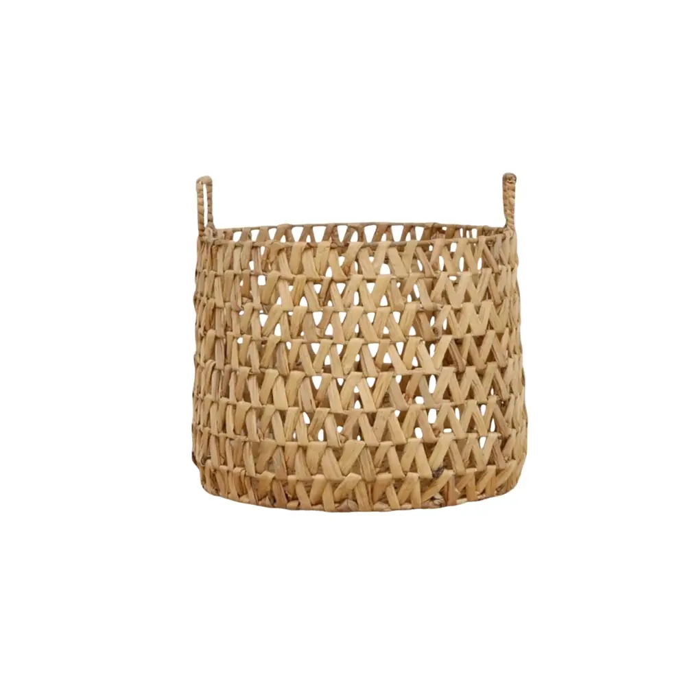 Wholesale Vietnamese Water Hyacinth Storage Baskets Durable Handwoven Eco-Friendly for Indoor and Outdoor Use