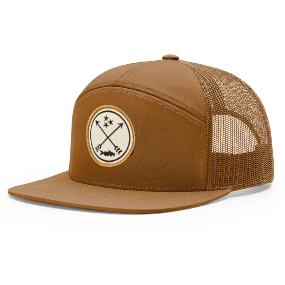 Vintage Style OEM Woven Patch Mesh Back Trucker Hat High Quality Vietnam Made Adjustable Fit Caps Gorras For Hunting Casual L01 4
