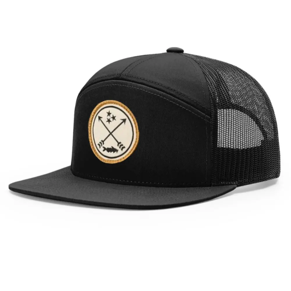 Vintage Style OEM Woven Patch Mesh Back Trucker Hat High Quality Vietnam Made Adjustable Fit Caps Gorras For Hunting Casual L01 5