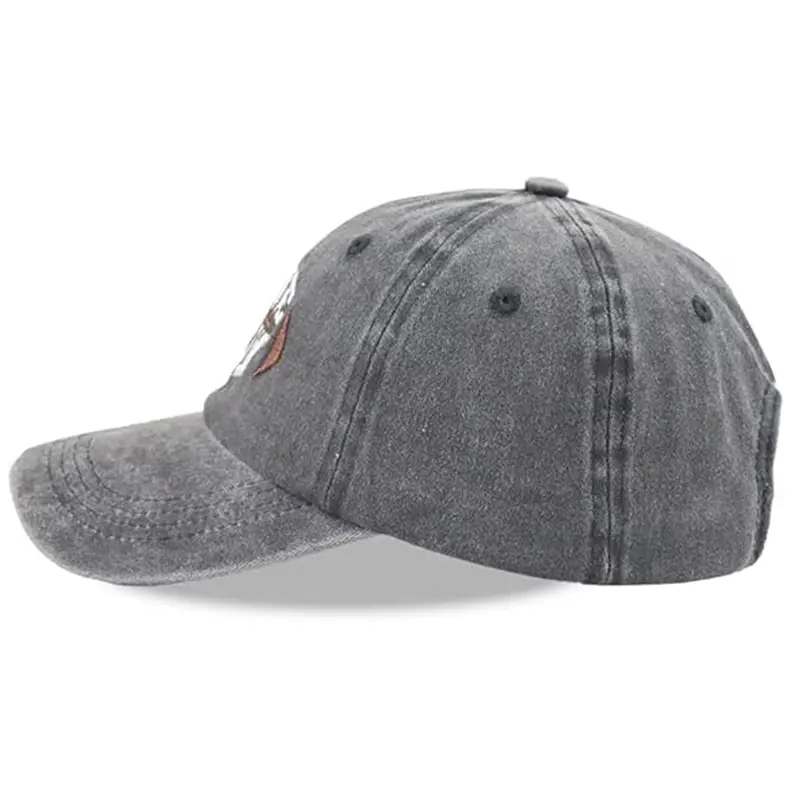 Washed Baseball Cap From Vietnam With Game Day Football Embroidered Logo Adjustable Cotton Hat For Team Spirit Outdoor Fans L01 2