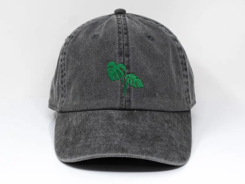 Washed Baseball Caps Custom Leaf Embroidered Logo Vietnam Made Dad Hat Gorras For Men Tropical Style Camping Travel Casual L01 7