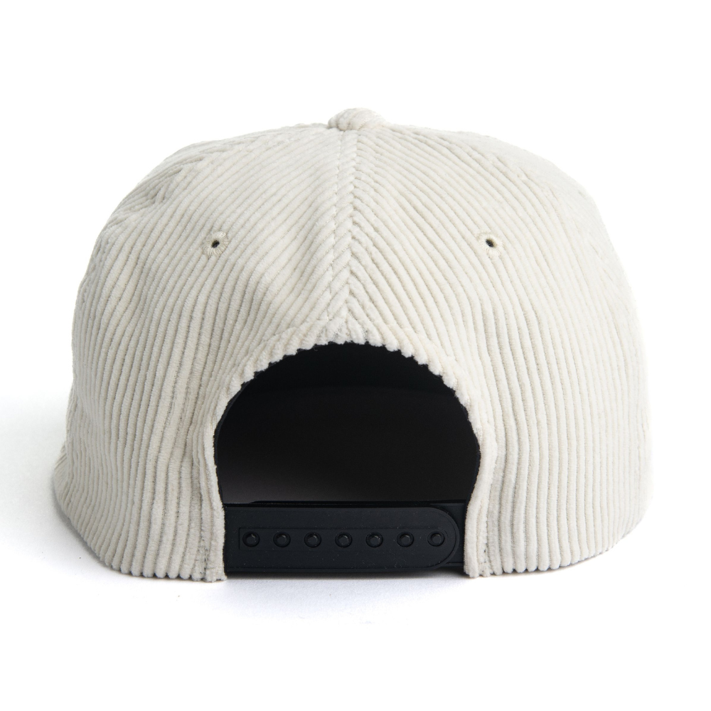White/Green Corduroy Snapback 5 Panel Embroidered Mallard on Front Flat Brim Custom Structured/Unstructured Caps for All Ages 6