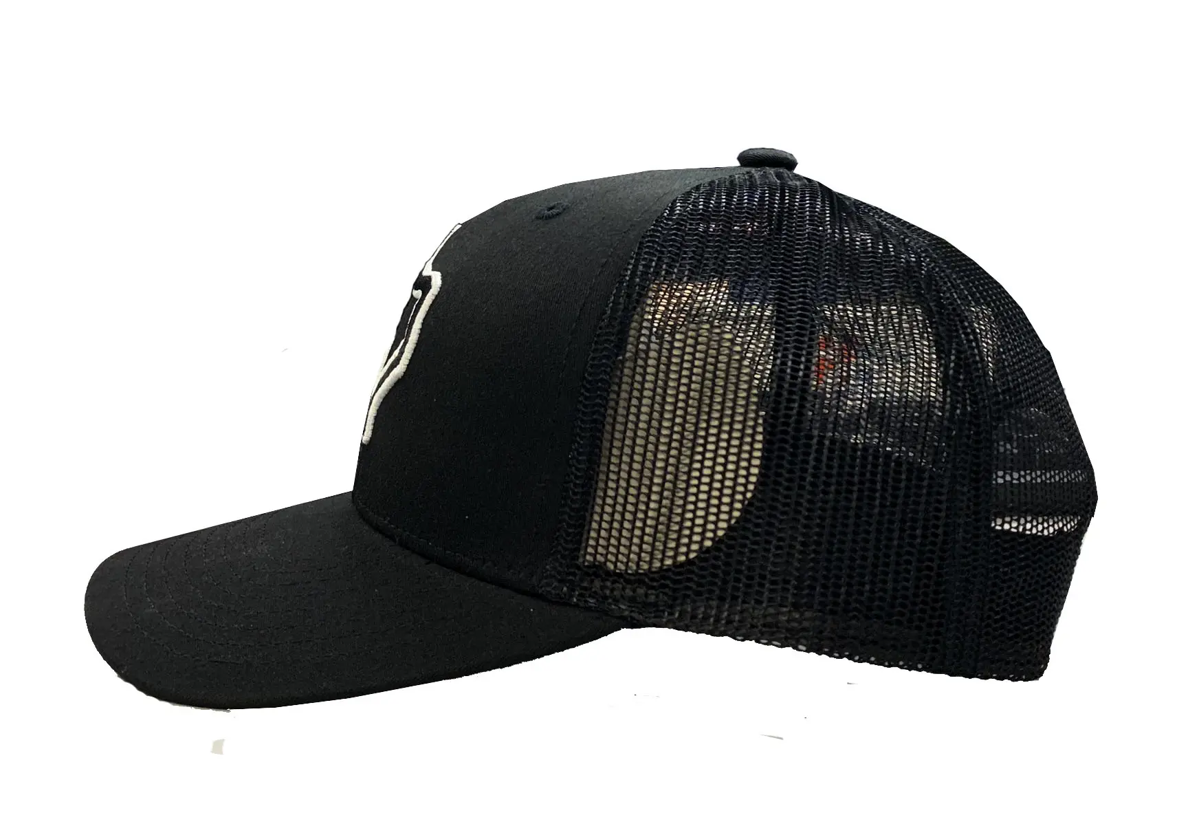 Wholesale 3D Embroidery Black Color Curved Brim 6-Panel Mid Profile High Quality Sports Trucker Hat From Vietnam Supplier 4