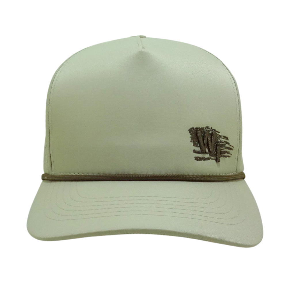 Wholesale 5 Panel Custom 3D Embroidery Logo Waterproof Laser Cut Hole Perforated Cap With Rope Semi Curved for Your Brand 2