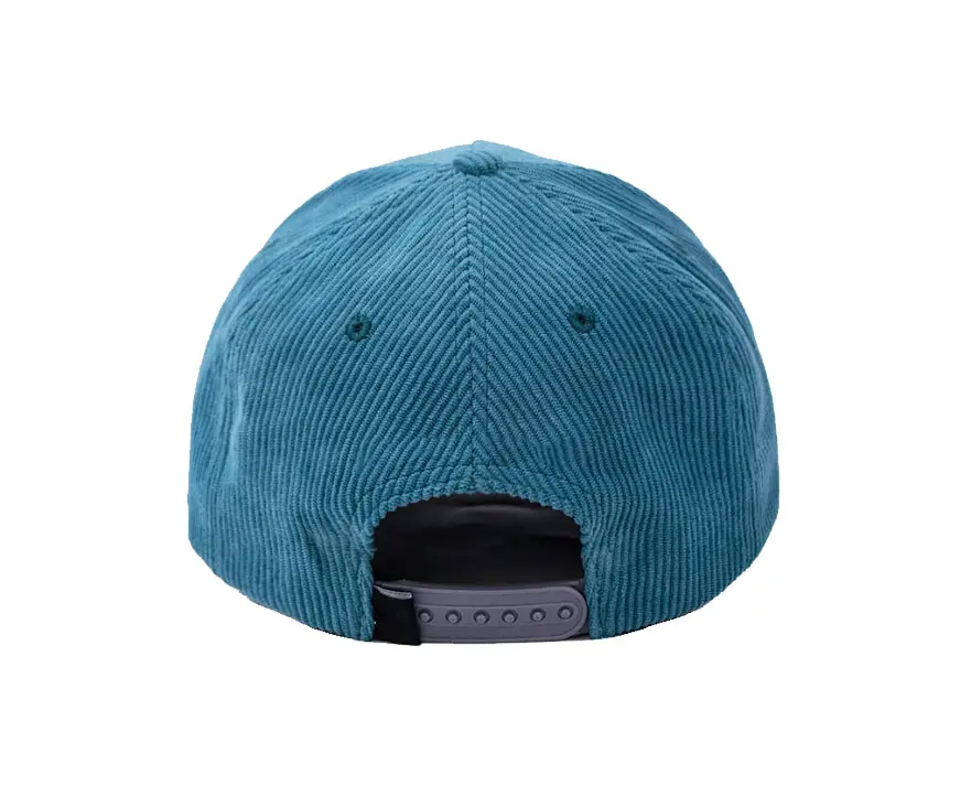 Wholesale 5 Panel Custom Corduroy Baseball Cap Embroidery Logo Vintage 2 Tone Curved Visor High Quality Adjustable Baseball Cap 5
