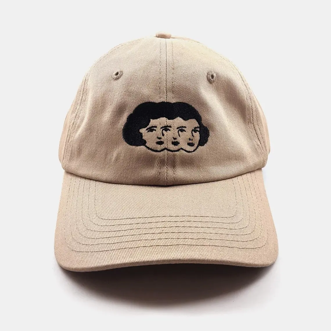Wholesale 6-Panel Unisex Beige Color Cotton Fabric Unstructured Baseball Cap Low Profile Baseball Cap in Vietnam Factory 1