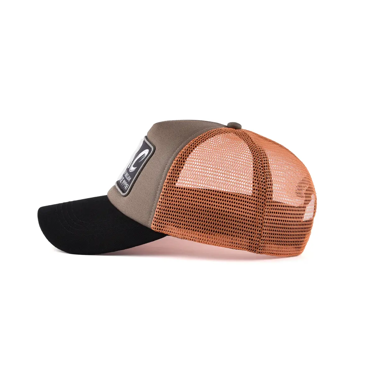 Wholesale Adjustable Summer Sunshade Cotton Medium Profile Trucker Hat 6 Panel Custom Logo Outdoor Travel Golf Shade Trucker Hat 3