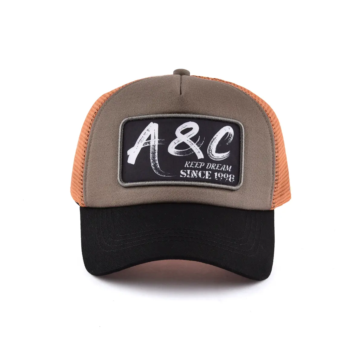 Wholesale Adjustable Summer Sunshade Cotton Medium Profile Trucker Hat 6 Panel Custom Logo Outdoor Travel Golf Shade Trucker Hat