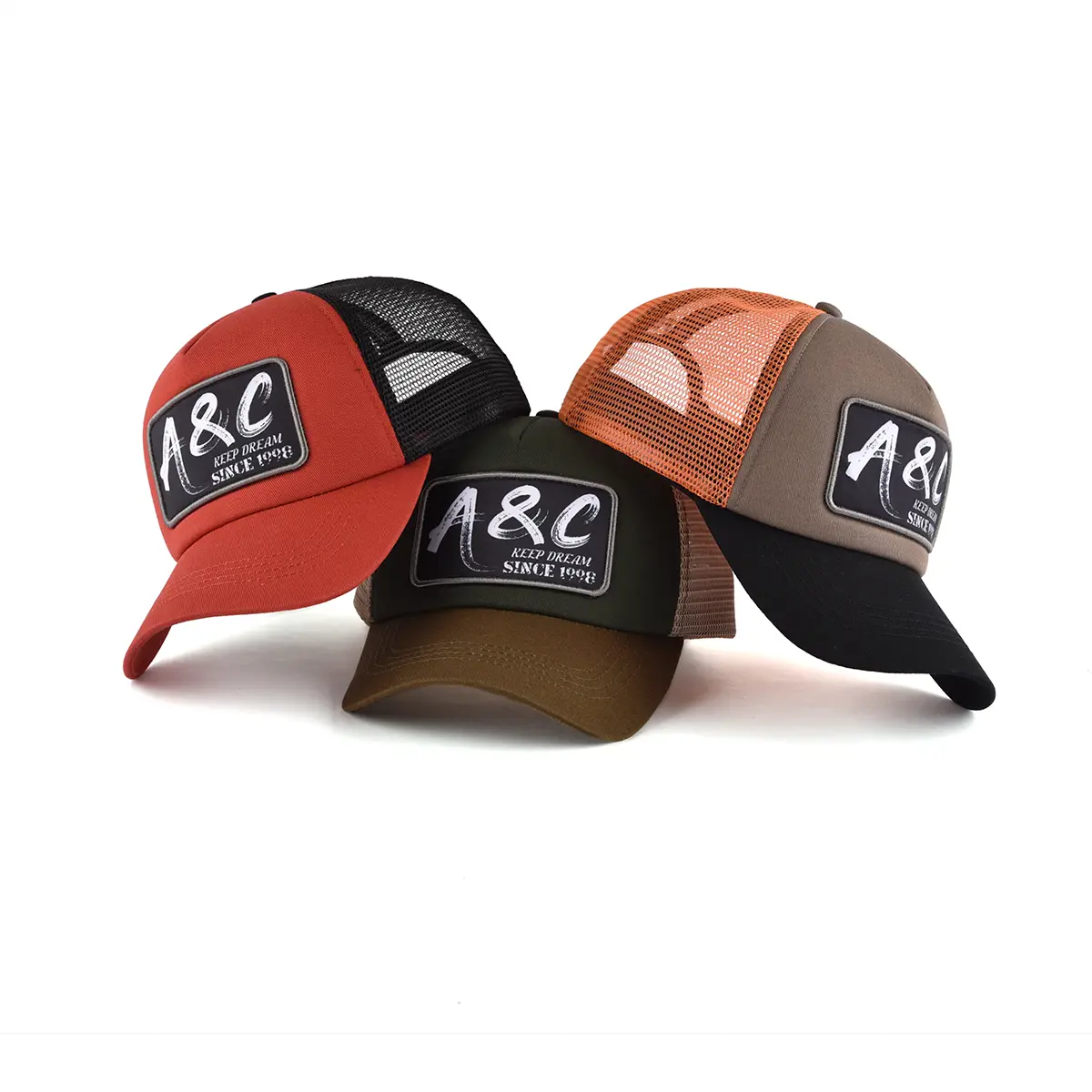 Wholesale Adjustable Summer Sunshade Cotton Medium Profile Trucker Hat 6 Panel Custom Logo Outdoor Travel Golf Shade Trucker Hat 6