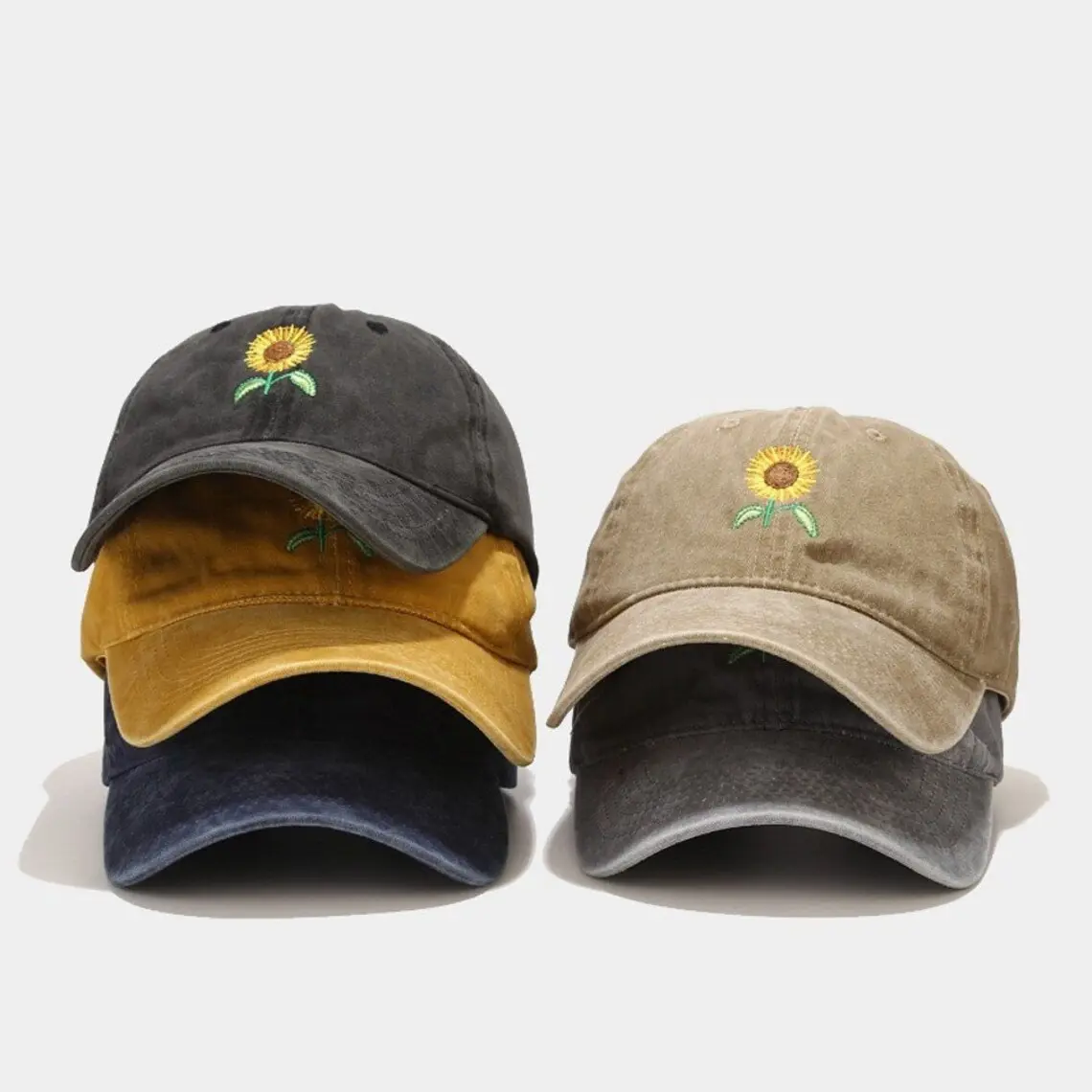 Wholesale Baseball Cap for Unisex 6-Panel High Quality 2D Embroidery Logo Low Profile Cotton Wash Sports Cap in Vietnam Factory