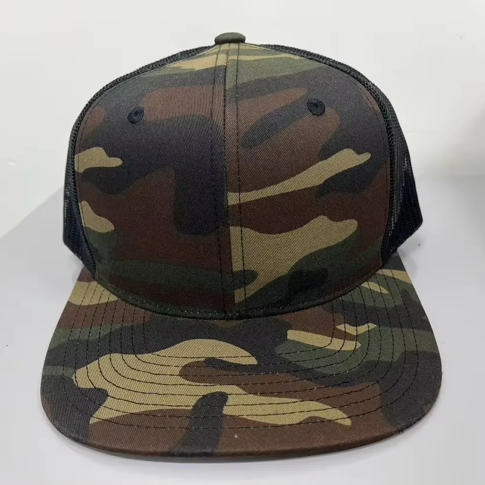 Wholesale Blank Trucker Hat High Quality Custom Logo Promotional Sports Cap Camo Hat for Men Women in Vietnam Factory 1