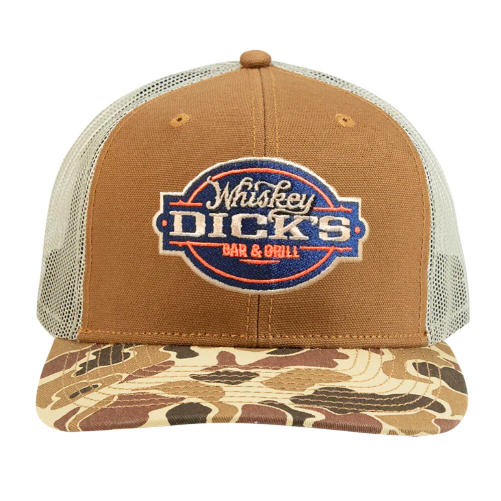 Wholesale Camel Camouflage Trucker Hat 6 Panel Structured Caps Embroidered Logo Patch on Front Tag on Snapback Closure Men Women 2