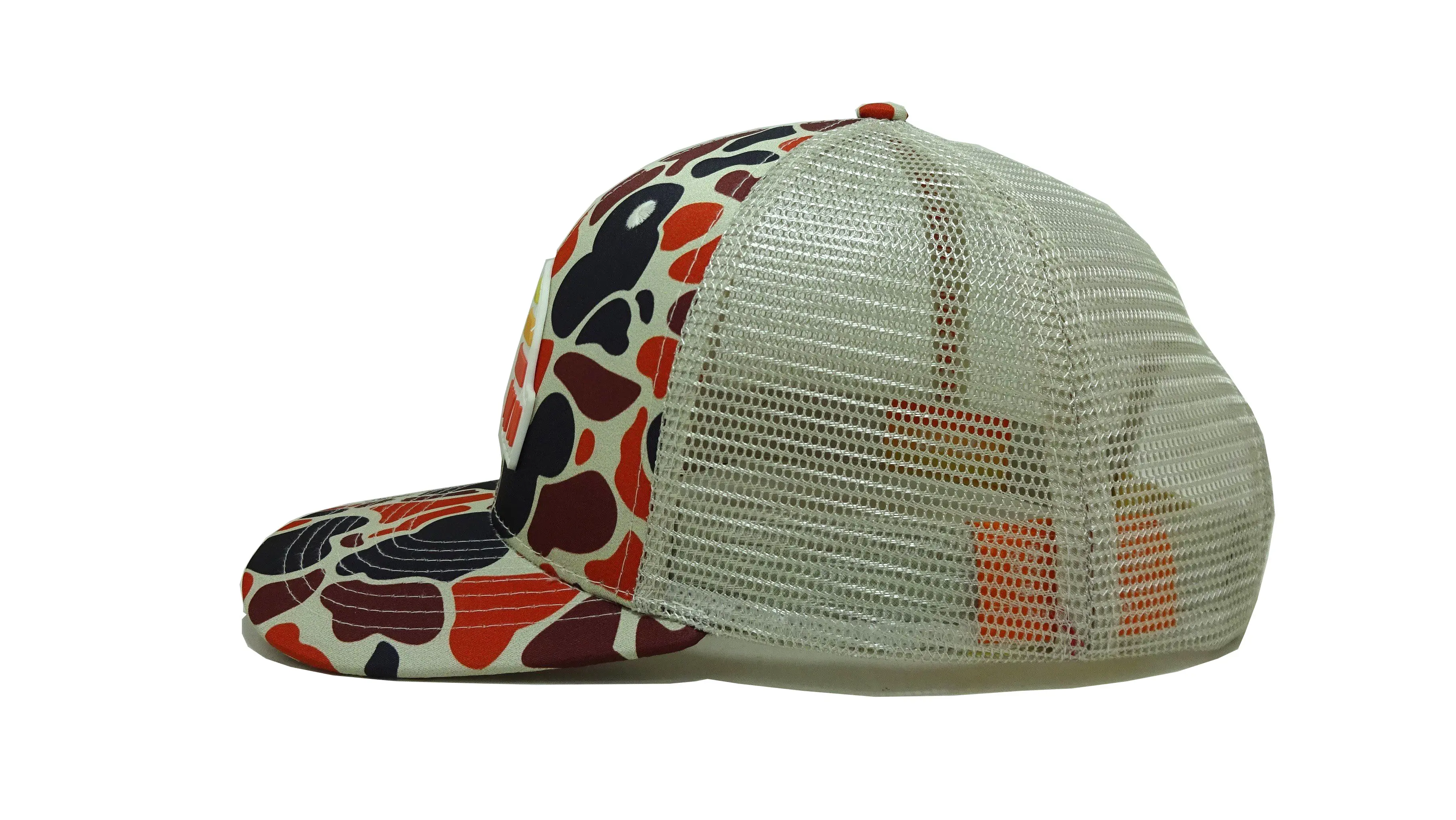Wholesale Camo Printing Trucker Hat With PVC Custom Logo Design Sport Dad Hats Snapback Promotional Caps Vietnam 3