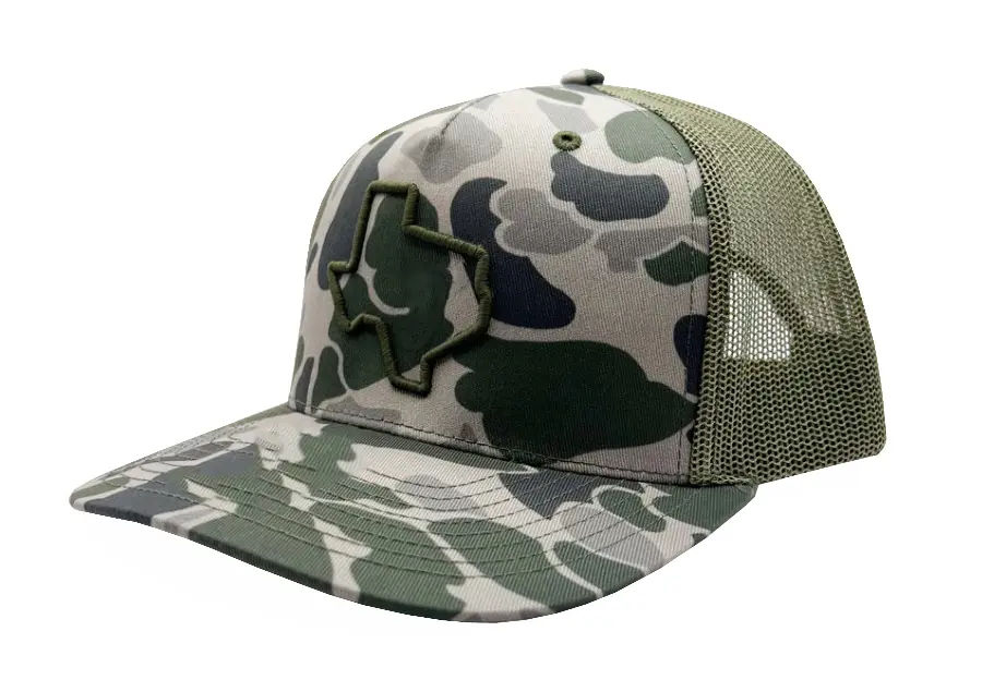 Wholesale Camo Trucker Hat Custom Logo High Quality Adjustable Plastic Buckle Mesh Back Trucker Hat Cap for Man Snapback Cap 2
