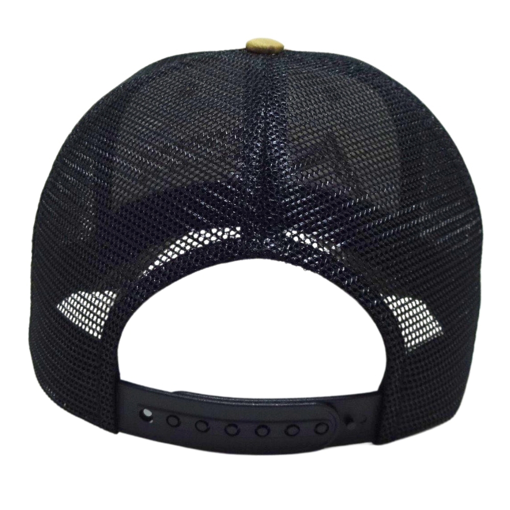 Wholesale Camouflage 6 Panel Trucker Hat 3D Embroidery Structured Curved Brim Contrast Stitching Line Single Breasted Buckle OEM 7