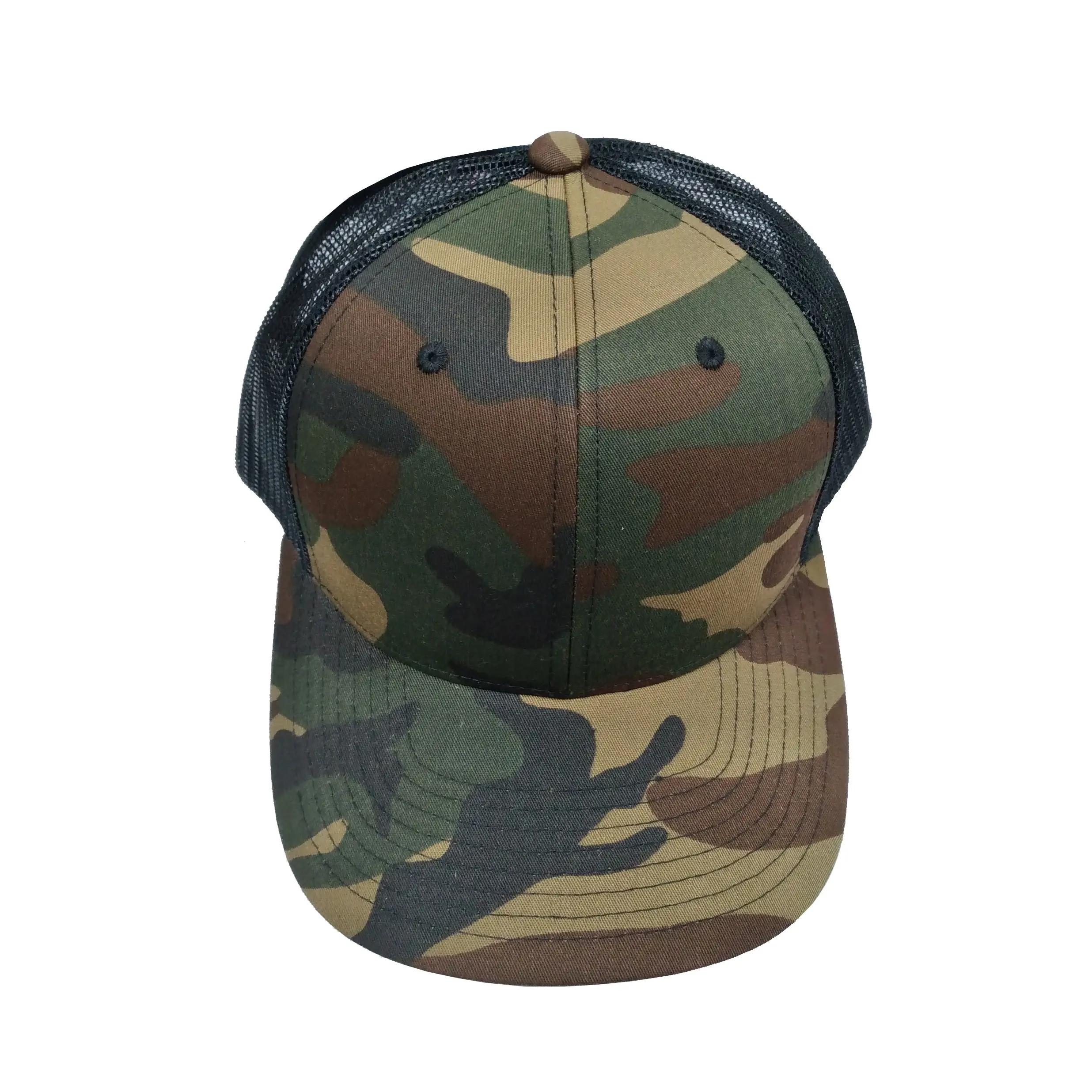 Wholesale Camouflage Blank HipHop High Quality Trucker Hat Custom Logo New Sports Cap for Unisex Vietnam Supplier 6