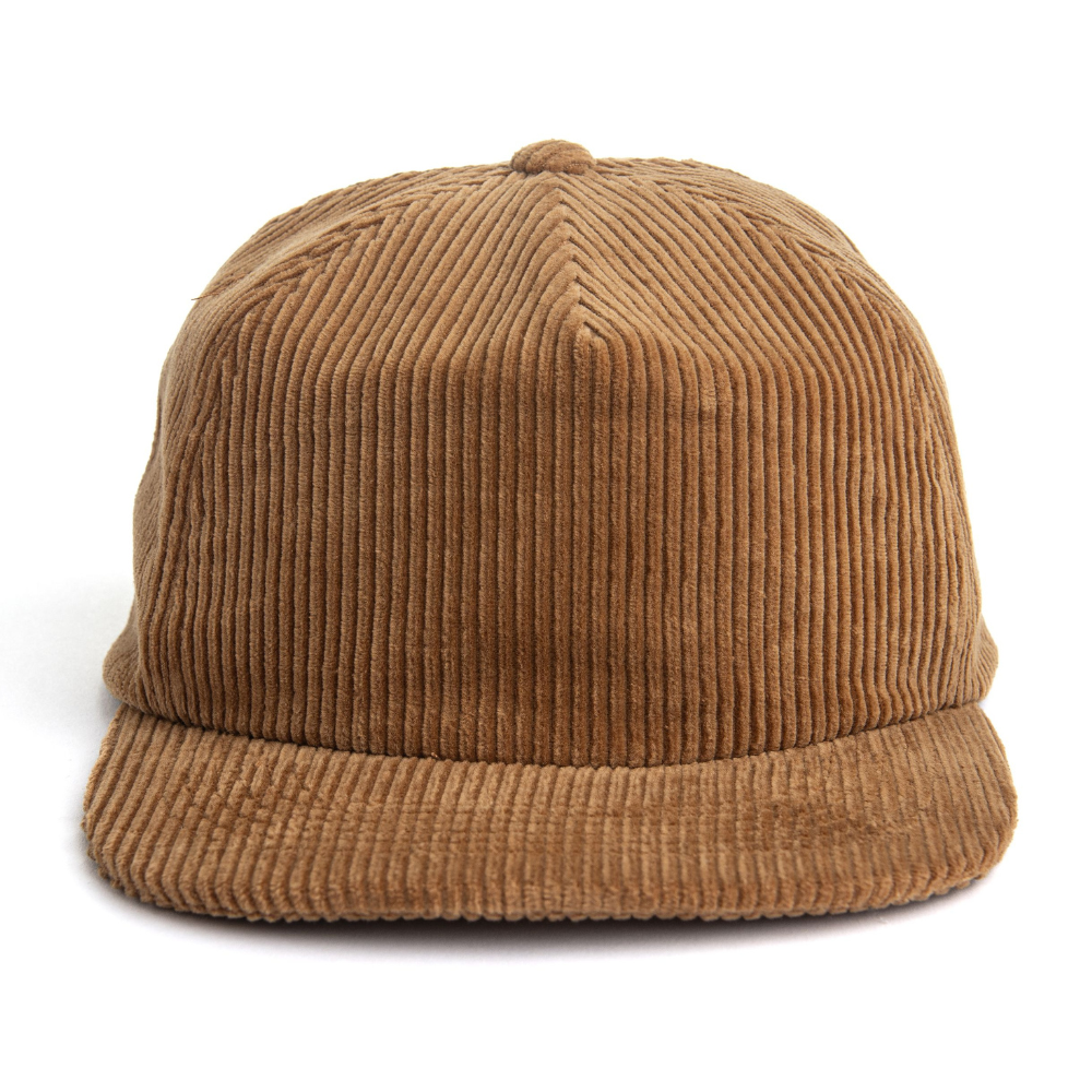 Wholesale Corduroy 5 Panel Snapback Flat Brim Plastic Single Row Buckle Snapback Custom Label Inside and Tag Outside Vintage OEM 3