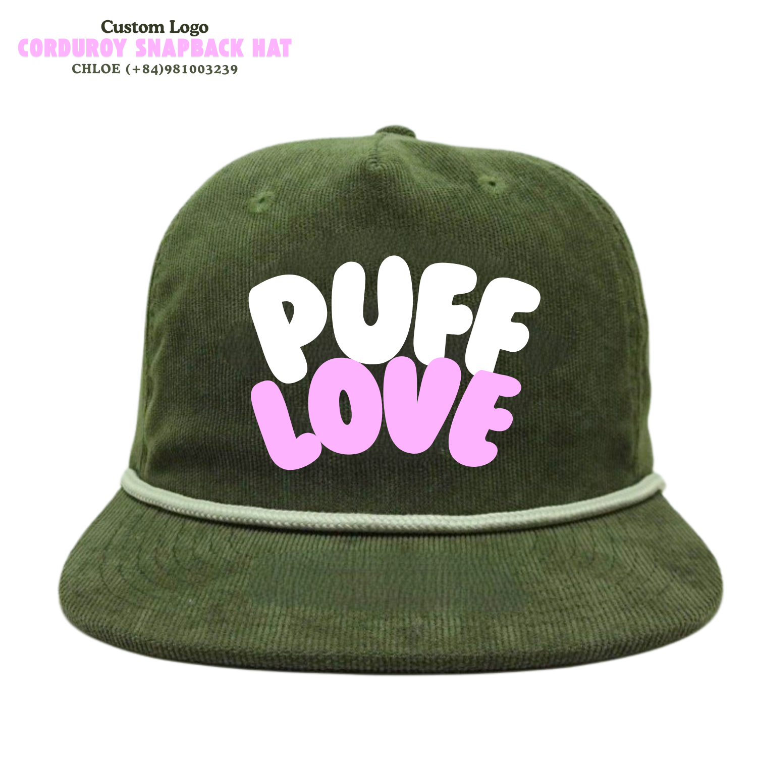 Wholesale Custom 3D Embroidery Logo Unstructured Corduroy Snapback Caps for Outdoor Activities for Hiking Casual 1