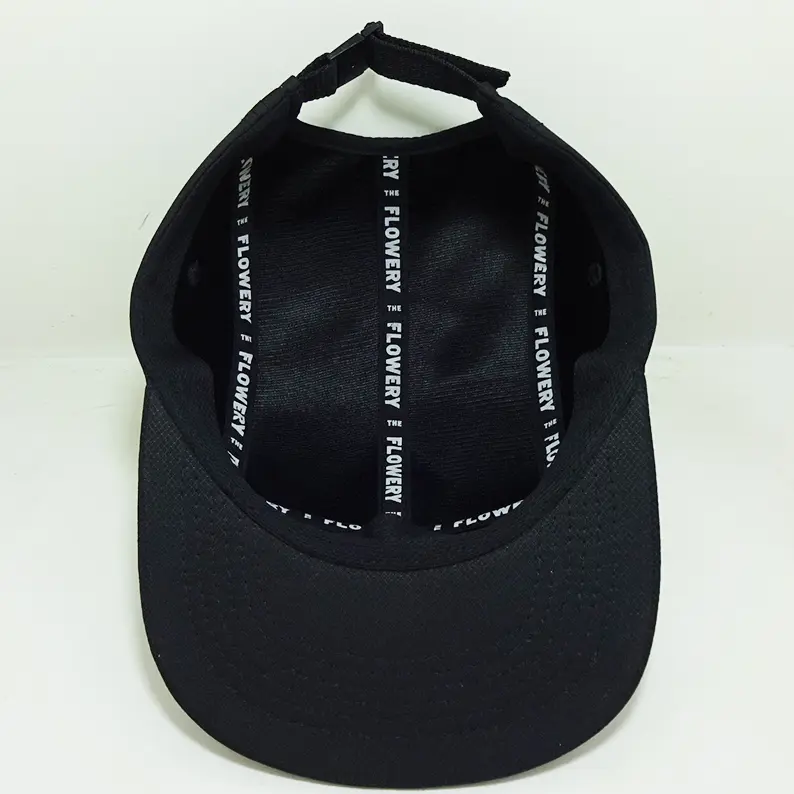 Wholesale Custom 5 Panel Camp Caps Snapback With Rubber Patch Running Hat Curved Brim Gorras Vietnam Made Sports Streetwear L01 7