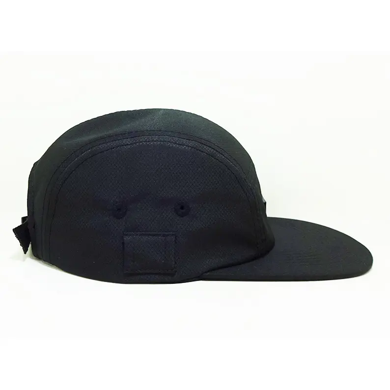Wholesale Custom 5 Panel Camp Caps Snapback With Rubber Patch Running Hat Curved Brim Gorras Vietnam Made Sports Streetwear L01 5