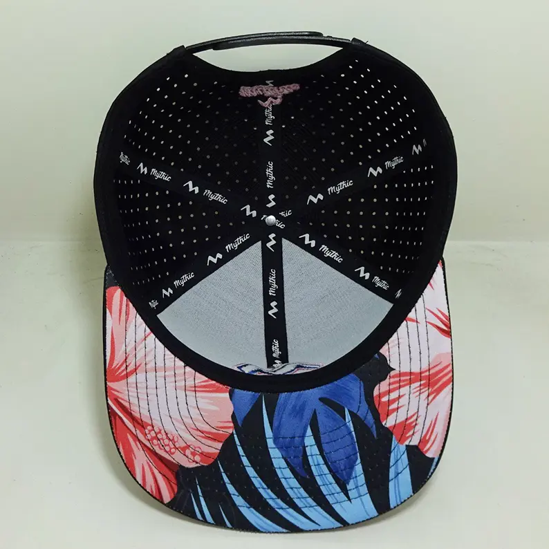 Wholesale Custom 6 Panel 3D Embroidery Logo Snapback Caps Cut Hole Vietnam Made Sports Hat For Men Women Casual Hip Hop Style L1 6