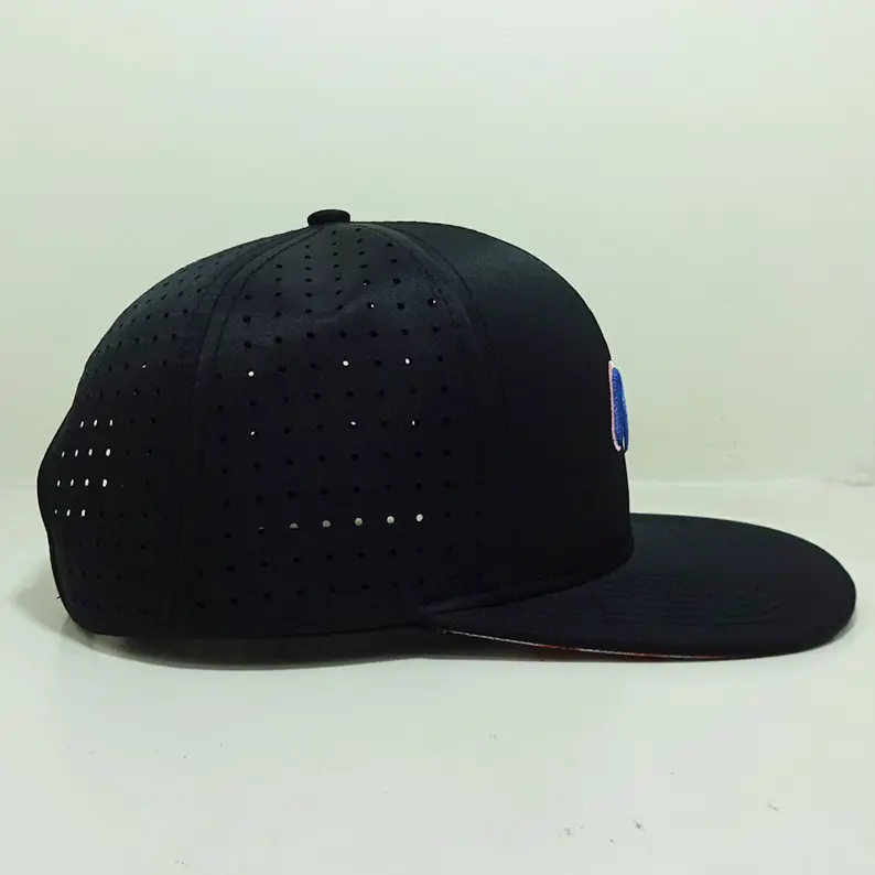 Wholesale Custom 6 Panel 3D Embroidery Logo Snapback Caps Cut Hole Vietnam Made Sports Hat For Men Women Casual Hip Hop Style L1 5