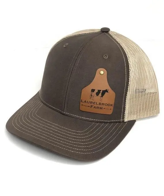 Wholesale Custom Color Trucker Hats Injae Headwear Custom Leather Patch Logo Hats High Quality Vietnam Products 3