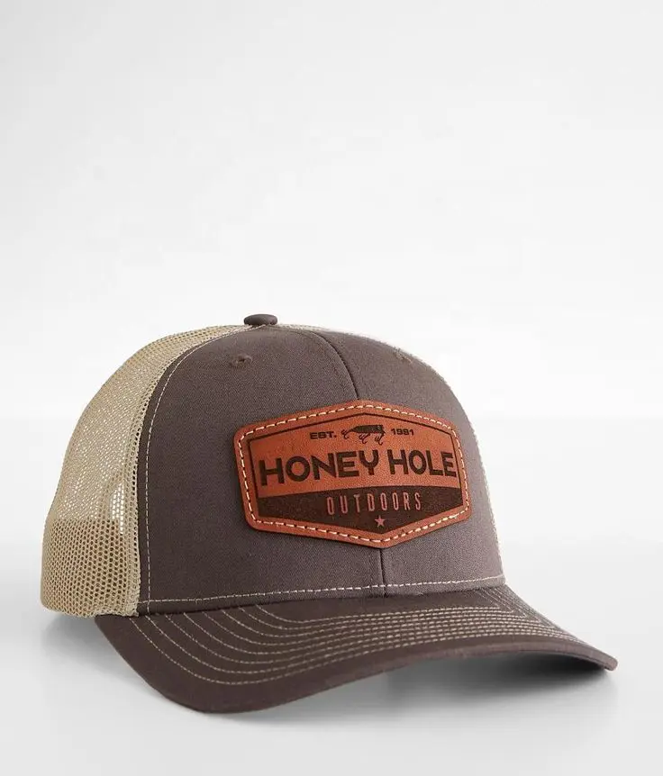 Wholesale Custom Color Trucker Hats Injae Headwear Custom Leather Patch Logo Hats High Quality Vietnam Products 2