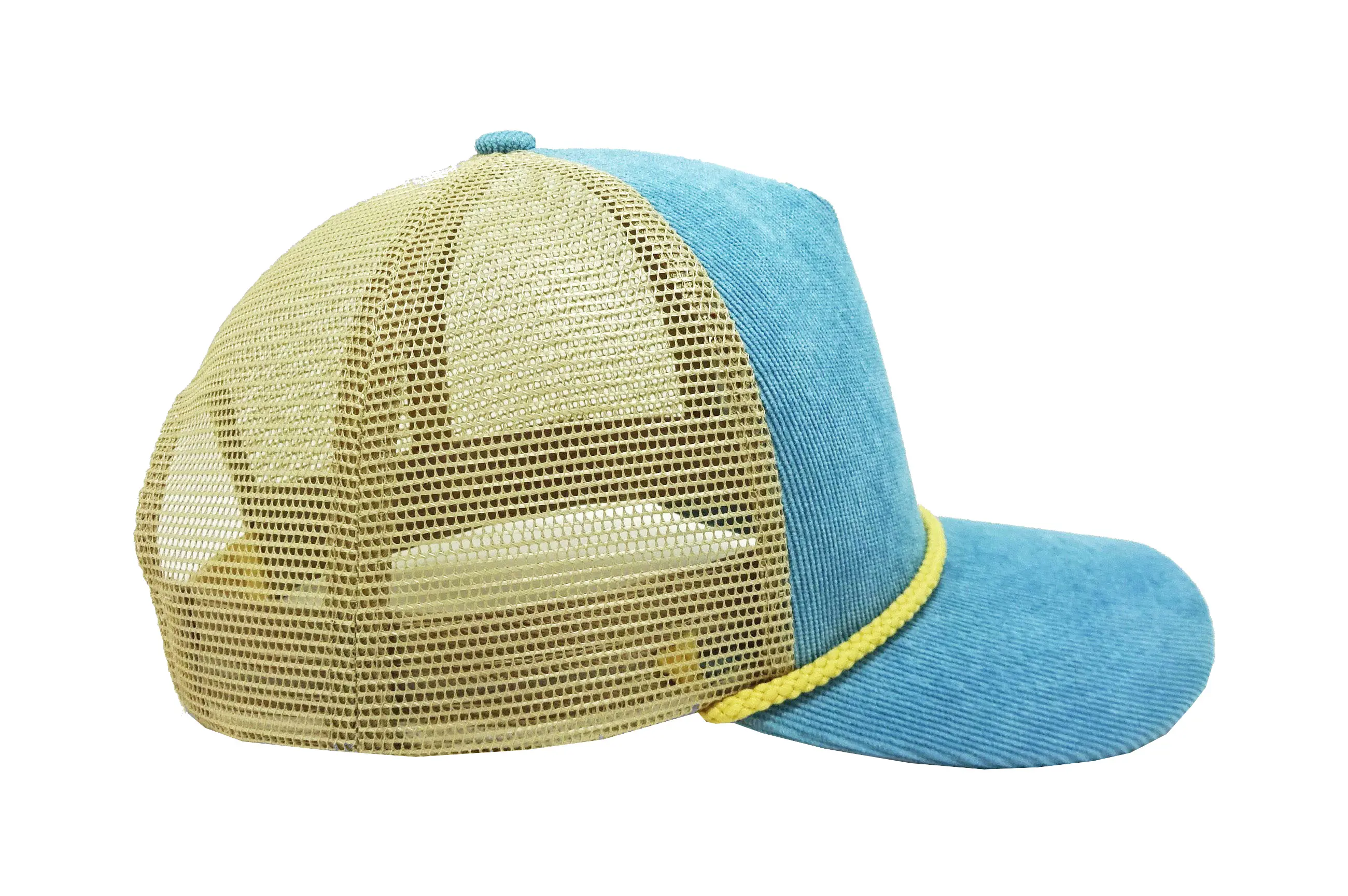 Wholesale Custom Corduroy Trucker Hat with Rope 5-Panel High Quality Sports Cap for Outdoor Unisex Small MOQ Vietnam Factory 4