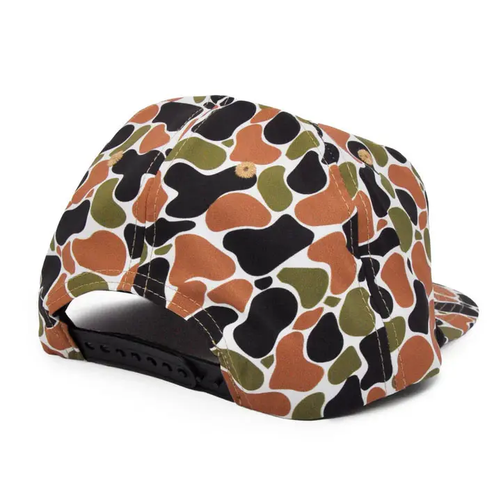 Wholesale Custom Ducks Camo Snapback Cap with Black Rope High Quality Cloud Camouflage Hat Plastic Snap Running Sports Cap 3