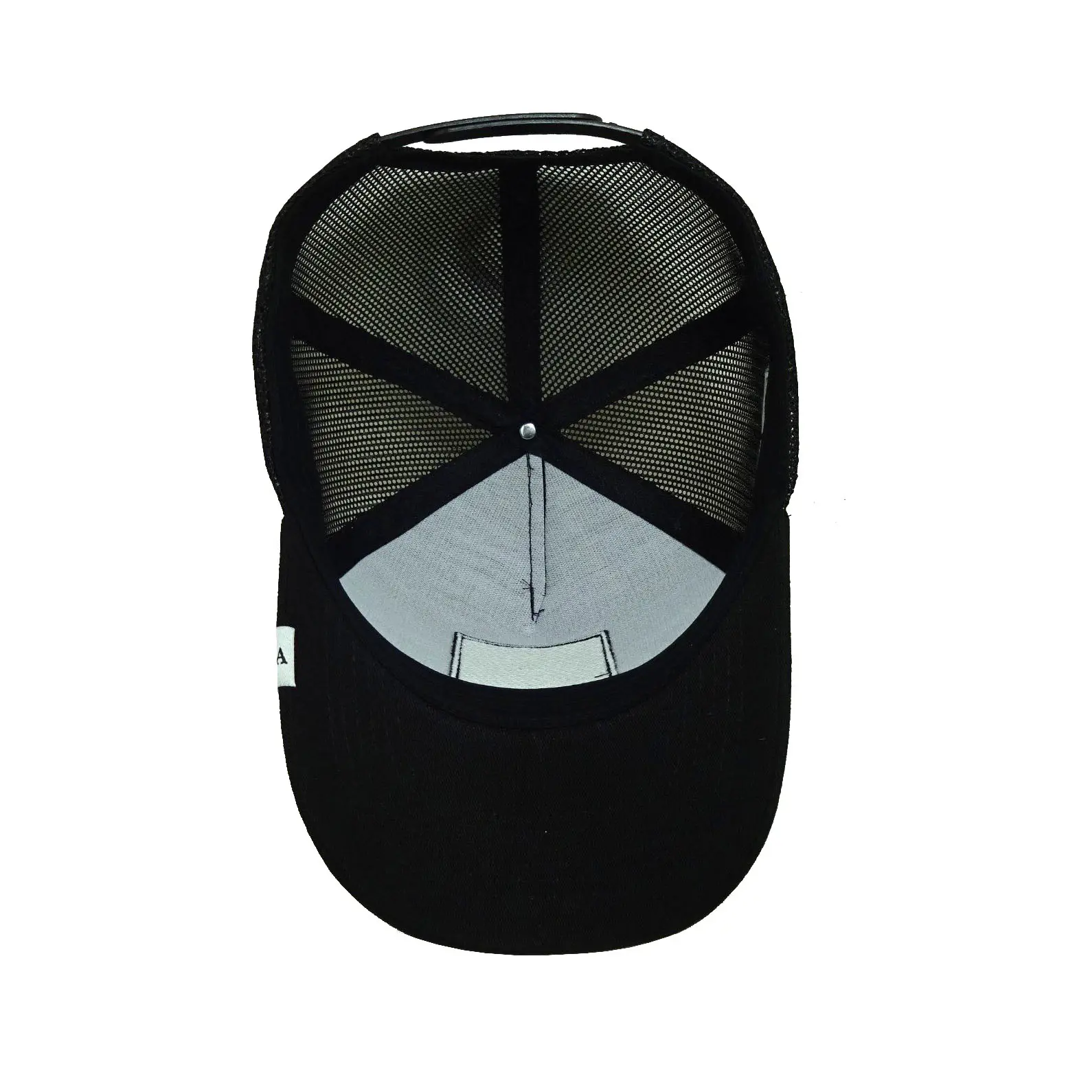 Wholesale Custom High Quality Woven Patch Logo 5 Panel Trucker Hat HipHop New Design Cotton Sports Cap for Unisex 6