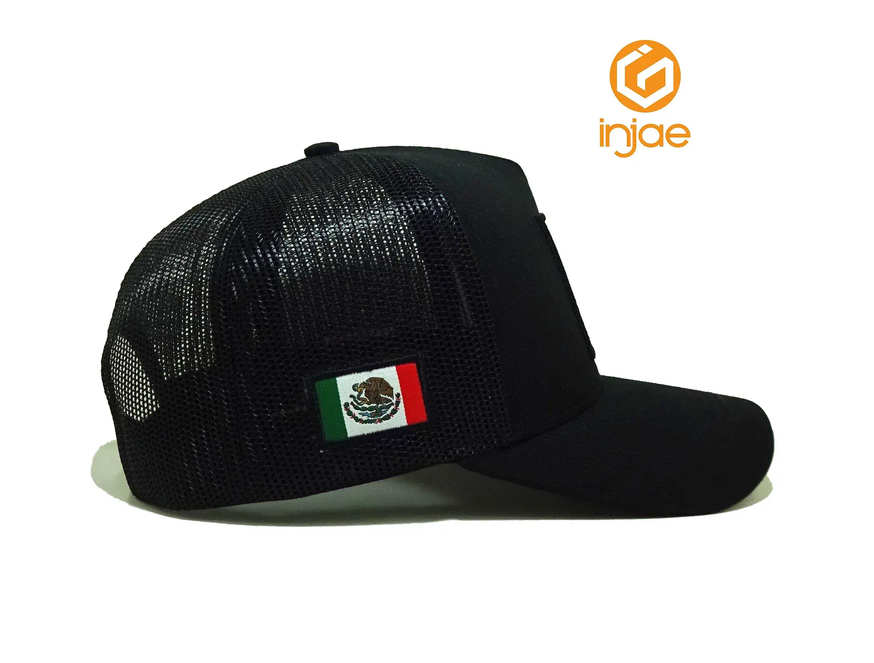 Wholesale Custom High Quality Woven Patch Logo 5 Panel Trucker Hat HipHop New Design Cotton Sports Cap for Unisex 4